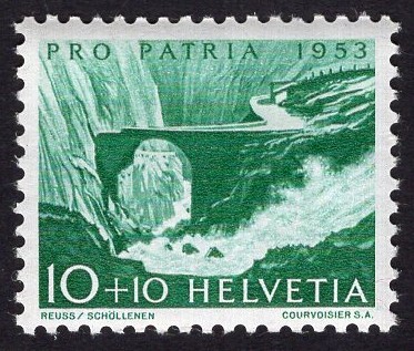 Zwitserland 1953 Pro Patria - Reuss bij Schöllenen
