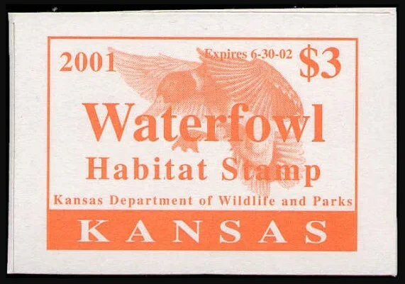 Kansas waterfowl stamp 2001