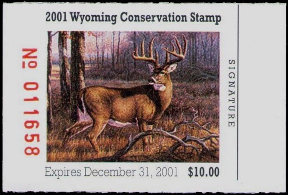 Wyoming conservation stamp 2001