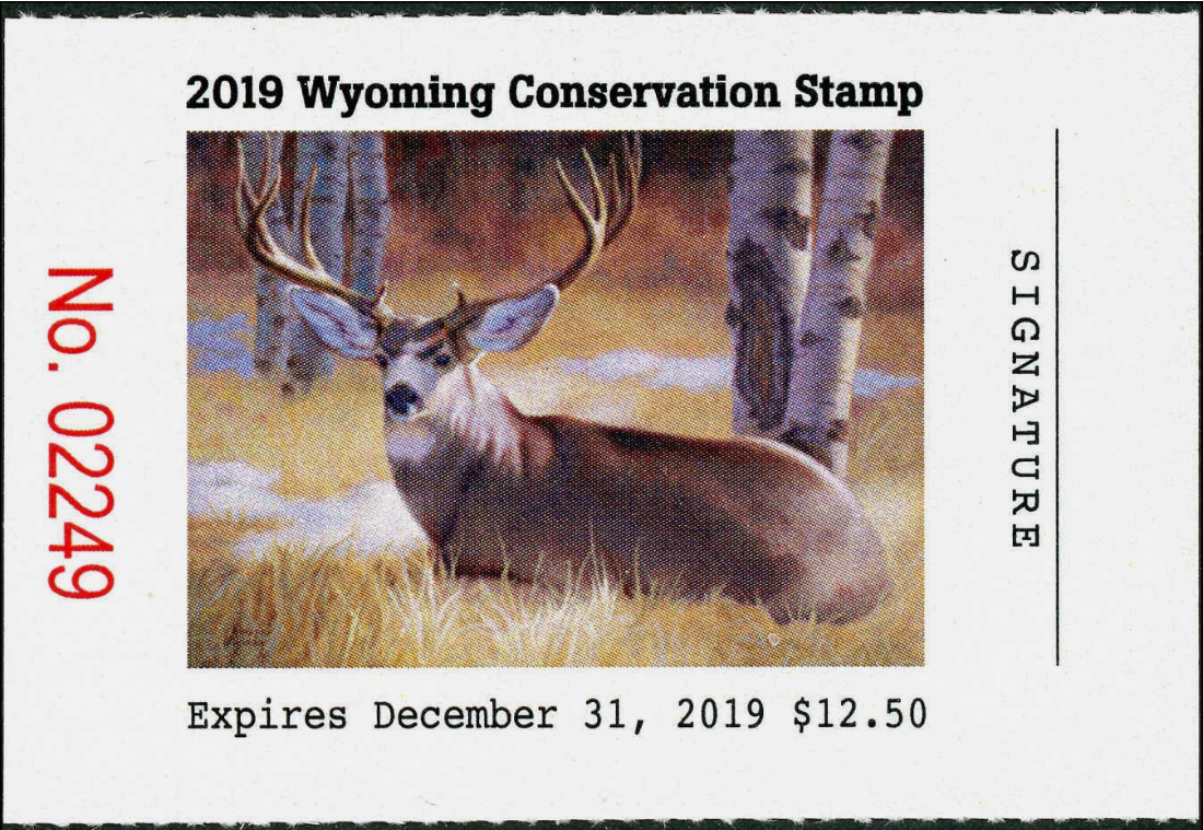 Wyoming Conservation Stamp 2019
