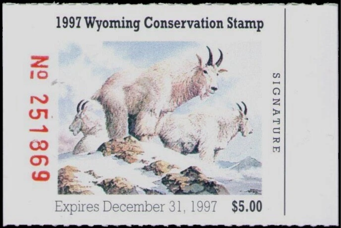 Wyoming Conservation Stamp 1997