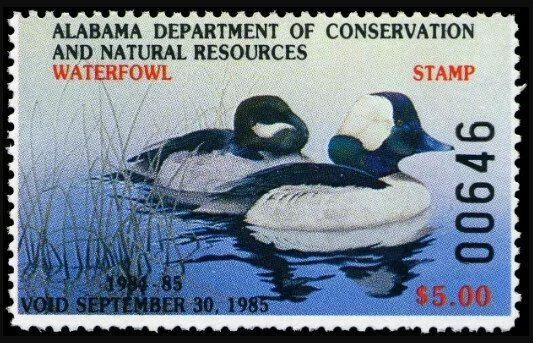 Alabama Waterfowl Stamp 1984