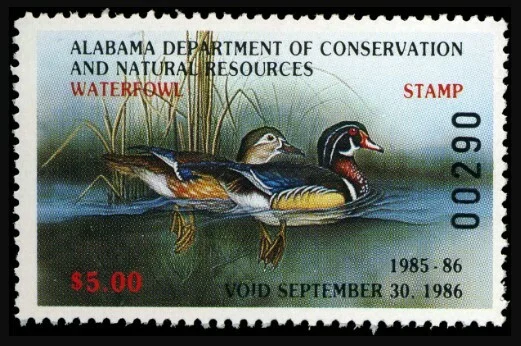 Alabama Waterfowl Stamp 1985
