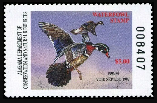 Alabama Waterfowl Stamp 1996